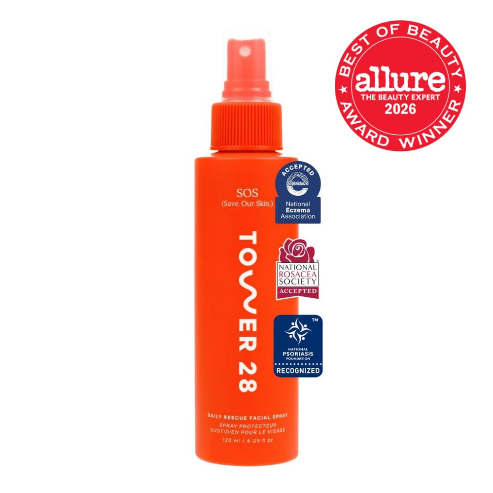 Tower 28 SOS Hypochlorous Acid Spray, Everyday Skin Care Mist (4 oz)