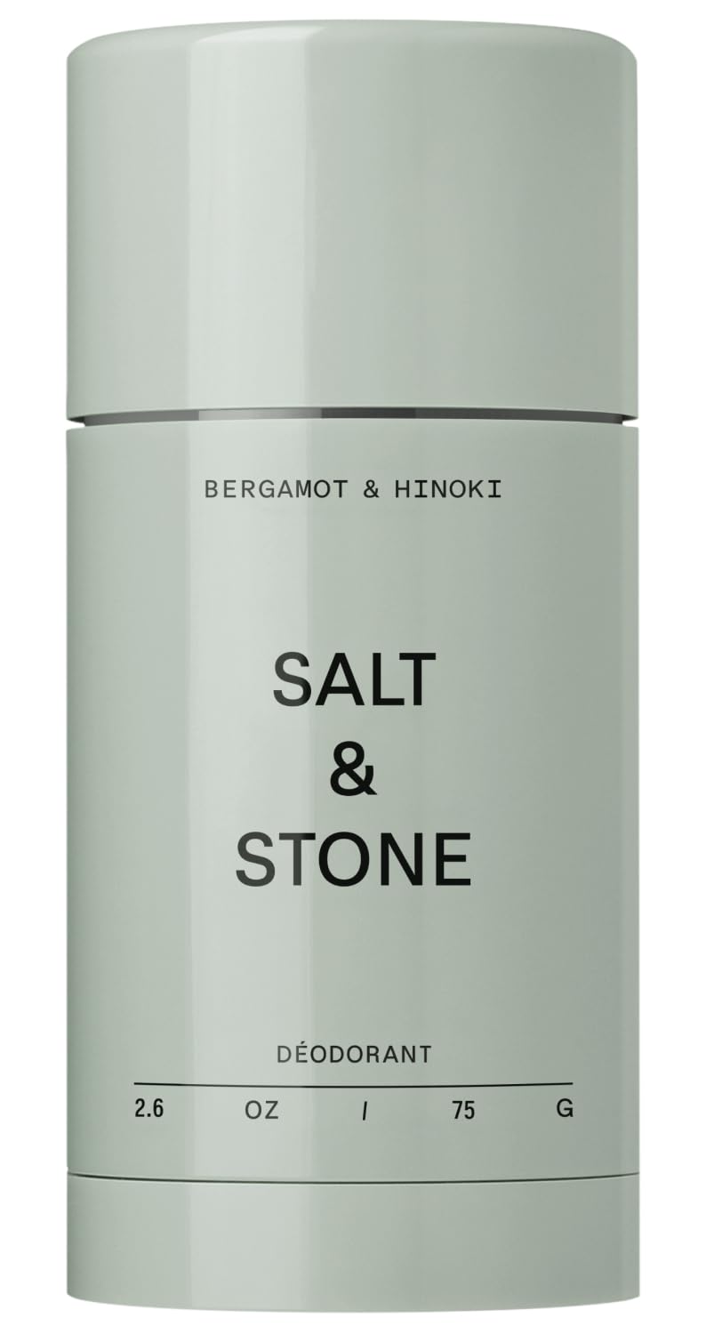 Salt & Stone Aluminum-Free Deodorant, Women & Men Santal & Vetiver 2.6 oz