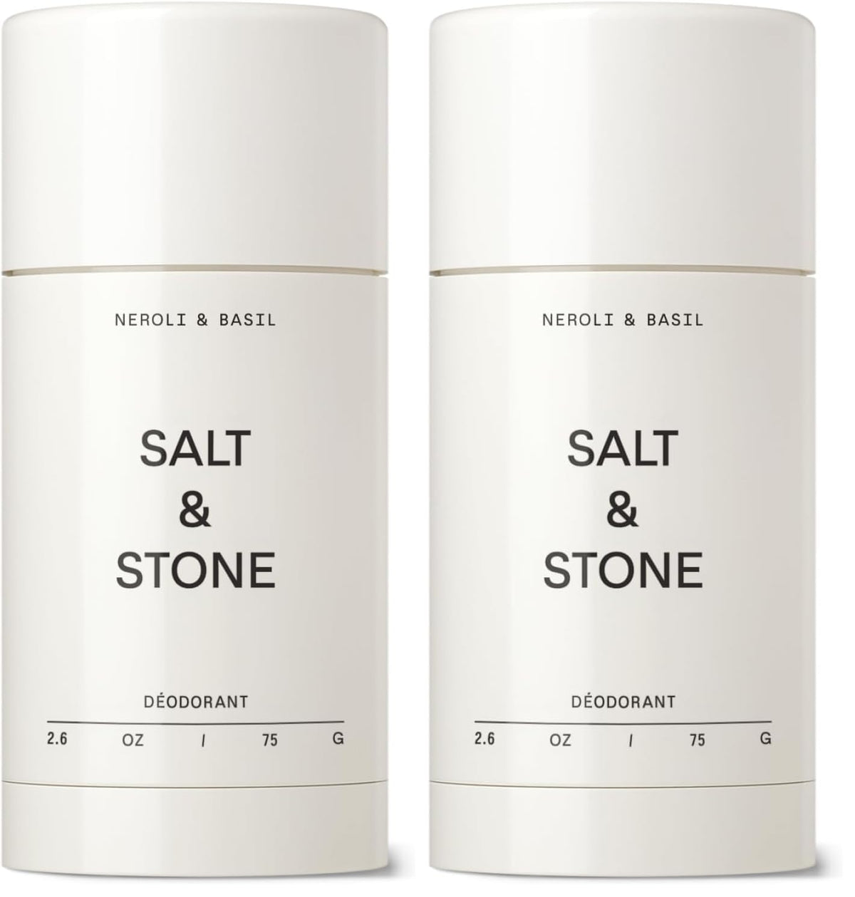 Salt & Stone Aluminum-Free Deodorant, Women & Men Santal & Vetiver 2.6 oz