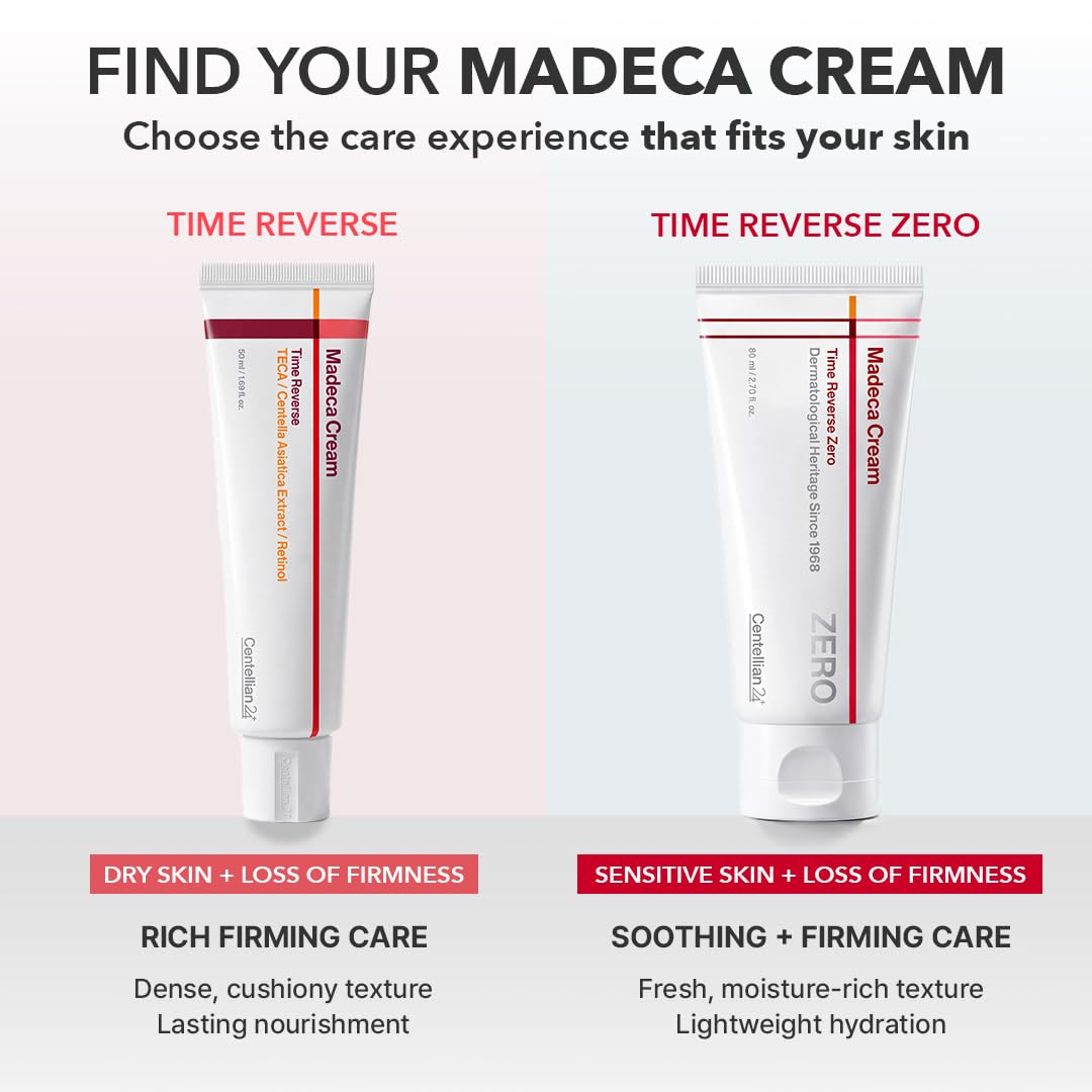 CENTELLIAN 24 Madeca Cream Time Reverse Zero, TECA Moisturiser, 2.70 fl oz