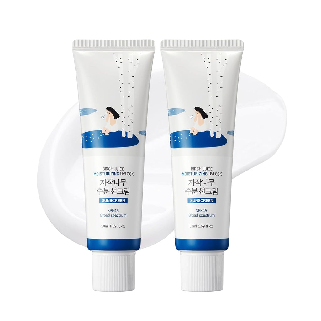 ROUND LAB Birch Juice Moisturizing UV LOCK SPF 45 1+1 (2-Pack)
