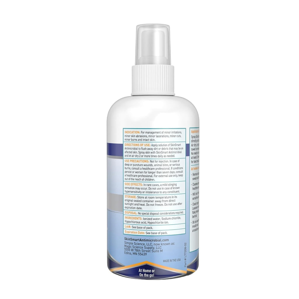 SkinSmart Antimicrobial Facial Cleanser for Breakouts and Blemishes, 8 oz