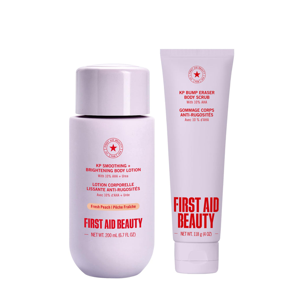 First Aid Beauty KP Bump Eraser Body Scrub, 10% AHA Body Exfoliator
