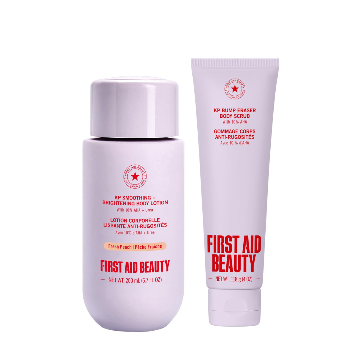 First Aid Beauty KP Bump Eraser Body Scrub, 10% AHA Body Exfoliator