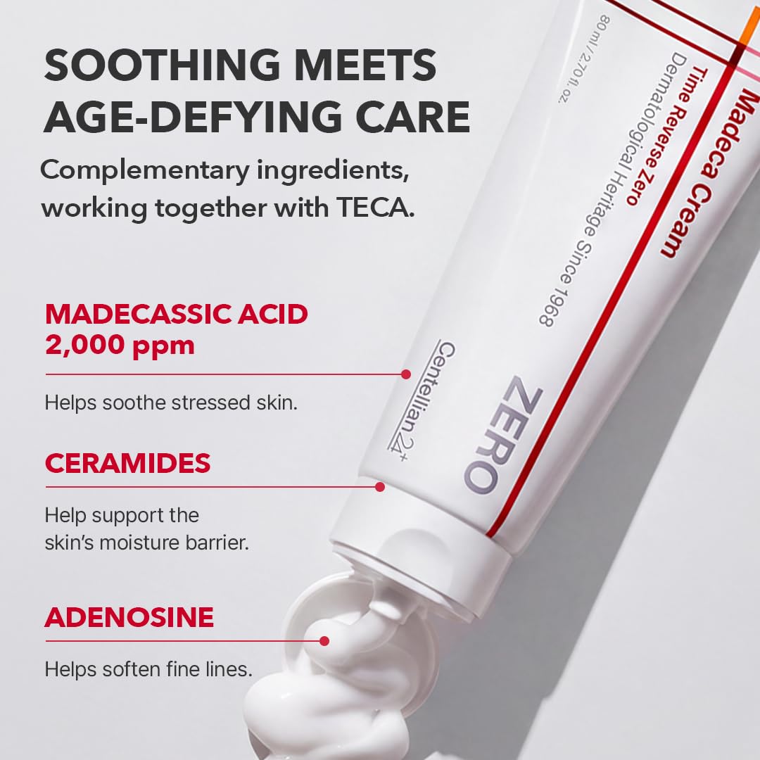 CENTELLIAN 24 Madeca Cream Time Reverse Zero, TECA Moisturiser, 2.70 fl oz