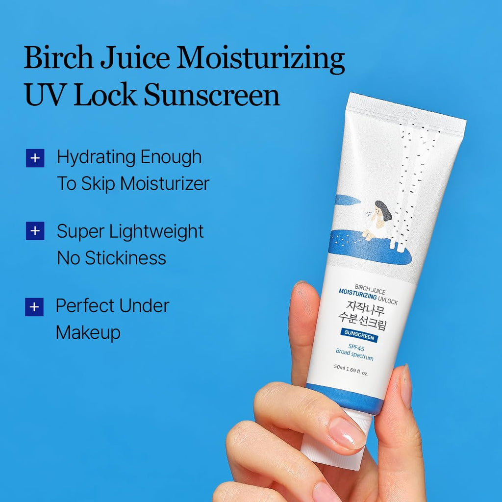 ROUND LAB Birch Juice Moisturizing UV LOCK SPF 45 1+1 (2-Pack)