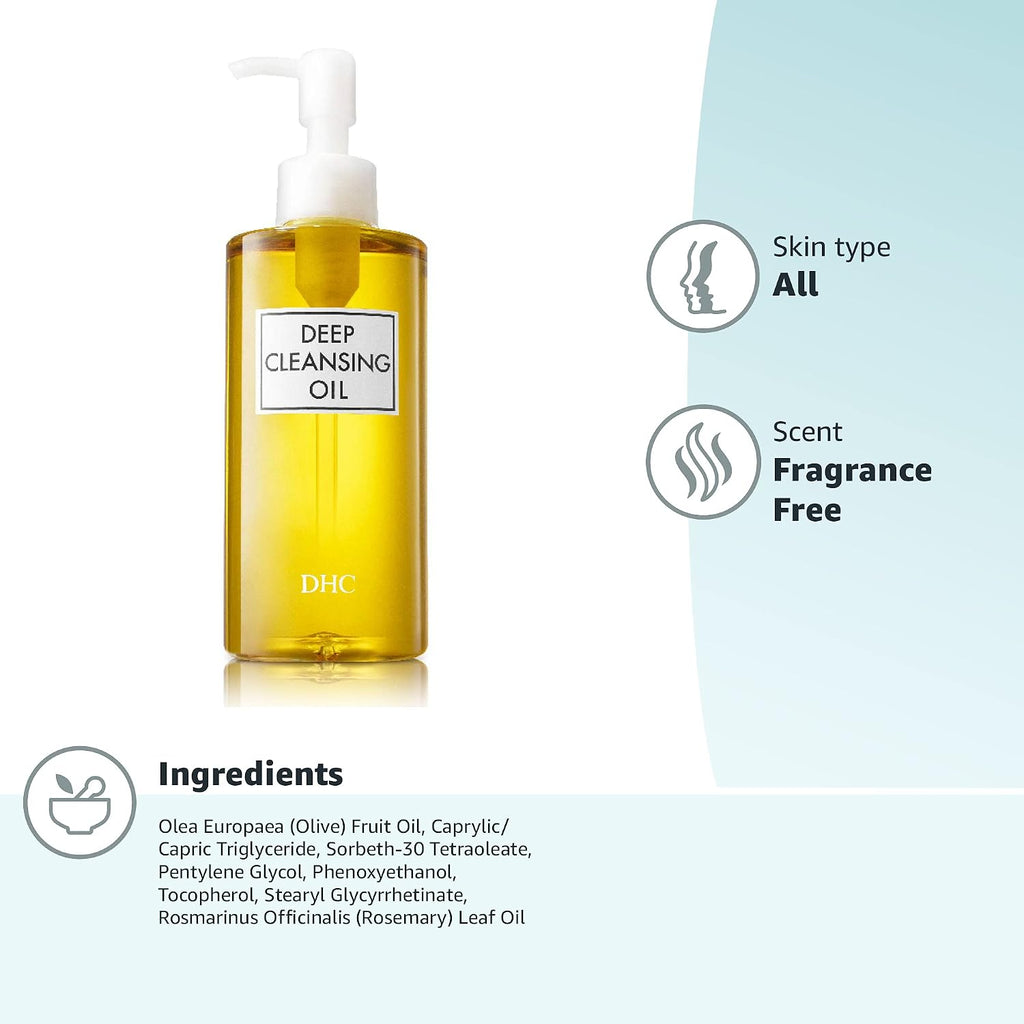 DHC Deep Cleansing Oil, Makeup Remover, Gentle Oil Cleanser, 6.7 oz