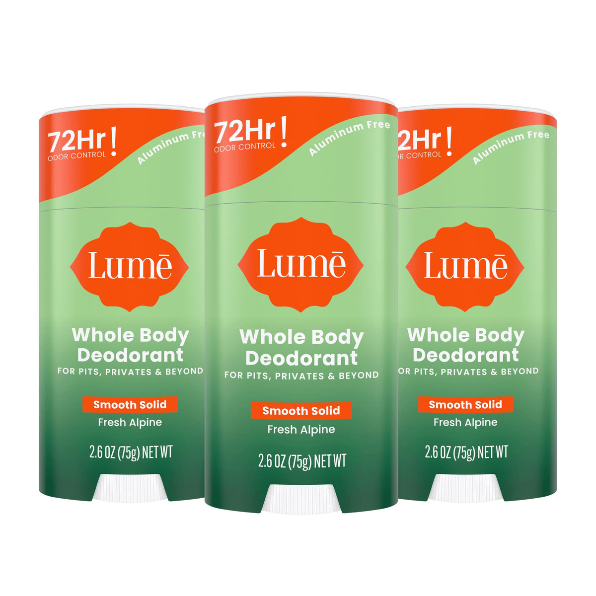 Lume Whole Body Deodorant - Solid Stick - 2.6 oz (Spiced Sandalwood)