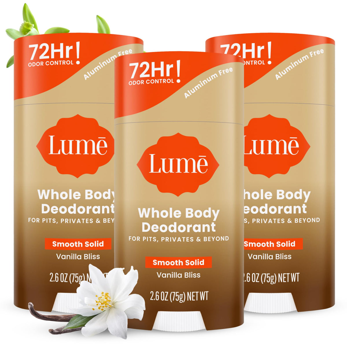 Lume Whole Body Deodorant - Solid Stick - 2.6 oz (Spiced Sandalwood)