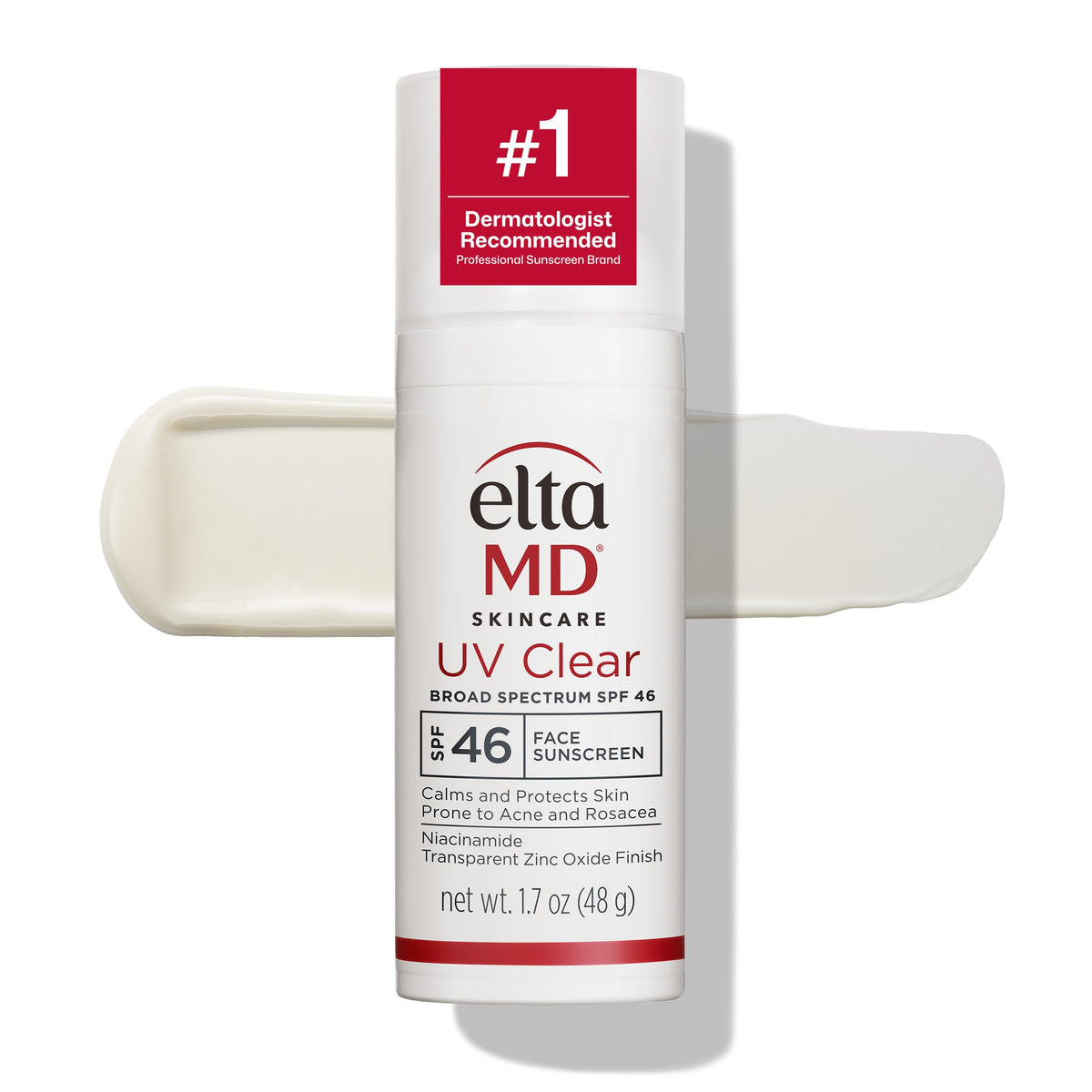 EltaMD UV Clear Face Sunscreen with Zinc Oxide, Oil-Free, SPF 46 and SPF 50