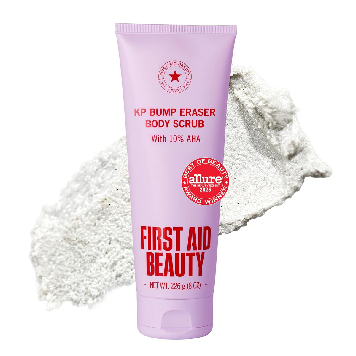 First Aid Beauty KP Bump Eraser Body Scrub, 10% AHA Body Exfoliator