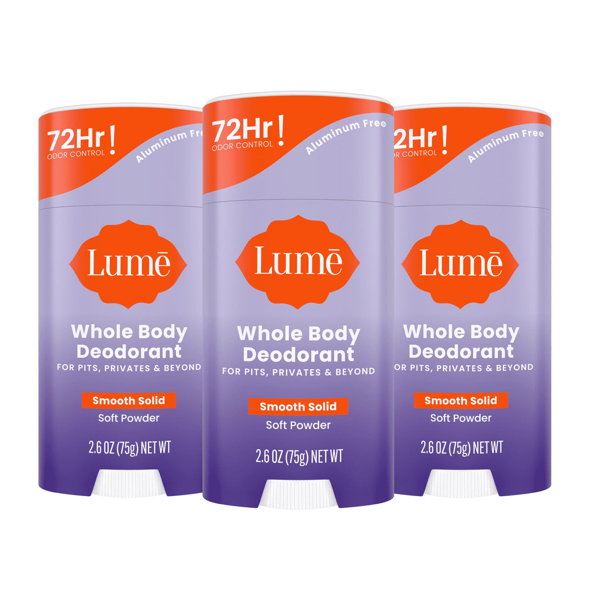 Lume Whole Body Deodorant - Solid Stick - 2.6 oz (Spiced Sandalwood)