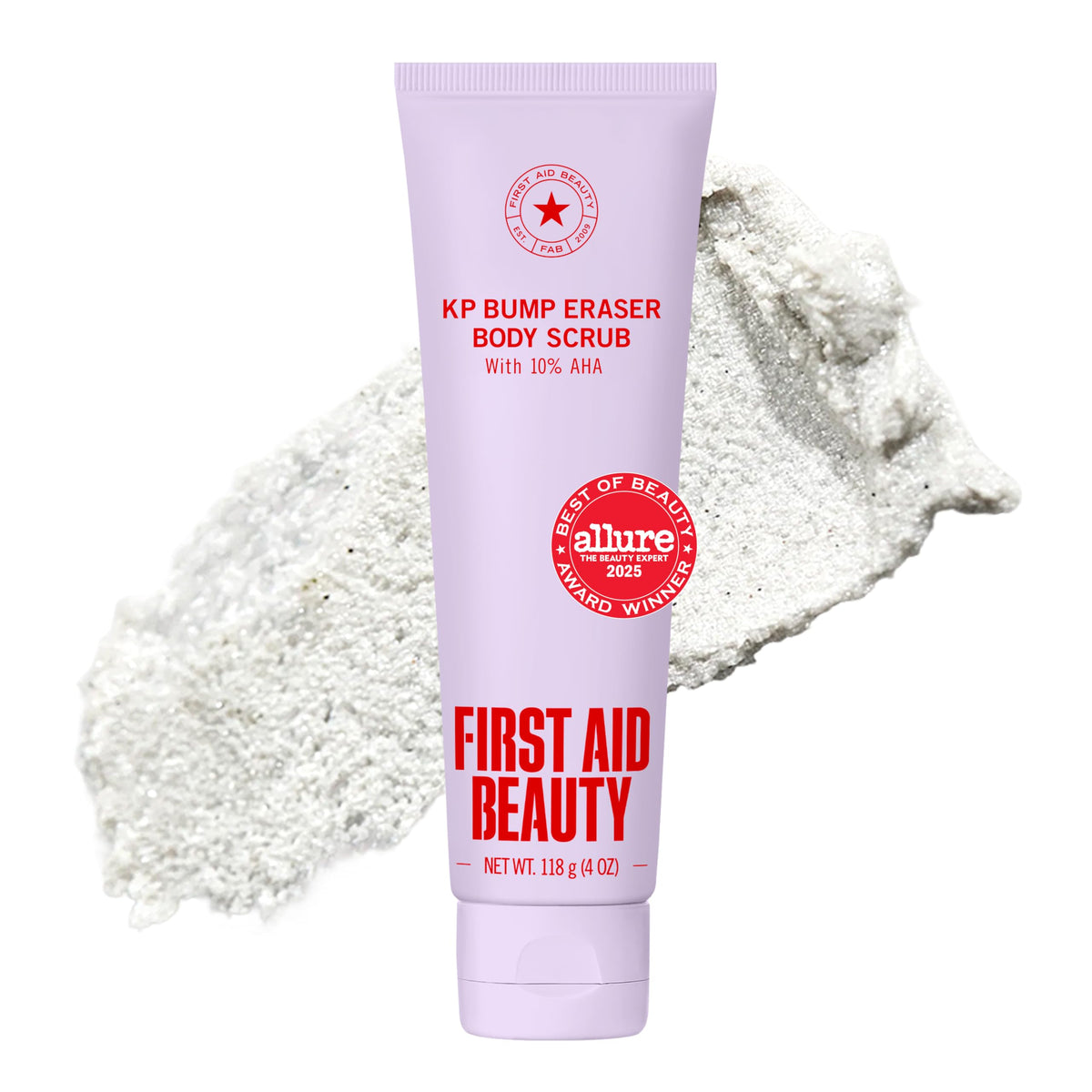 First Aid Beauty KP Bump Eraser Body Scrub, 10% AHA Body Exfoliator