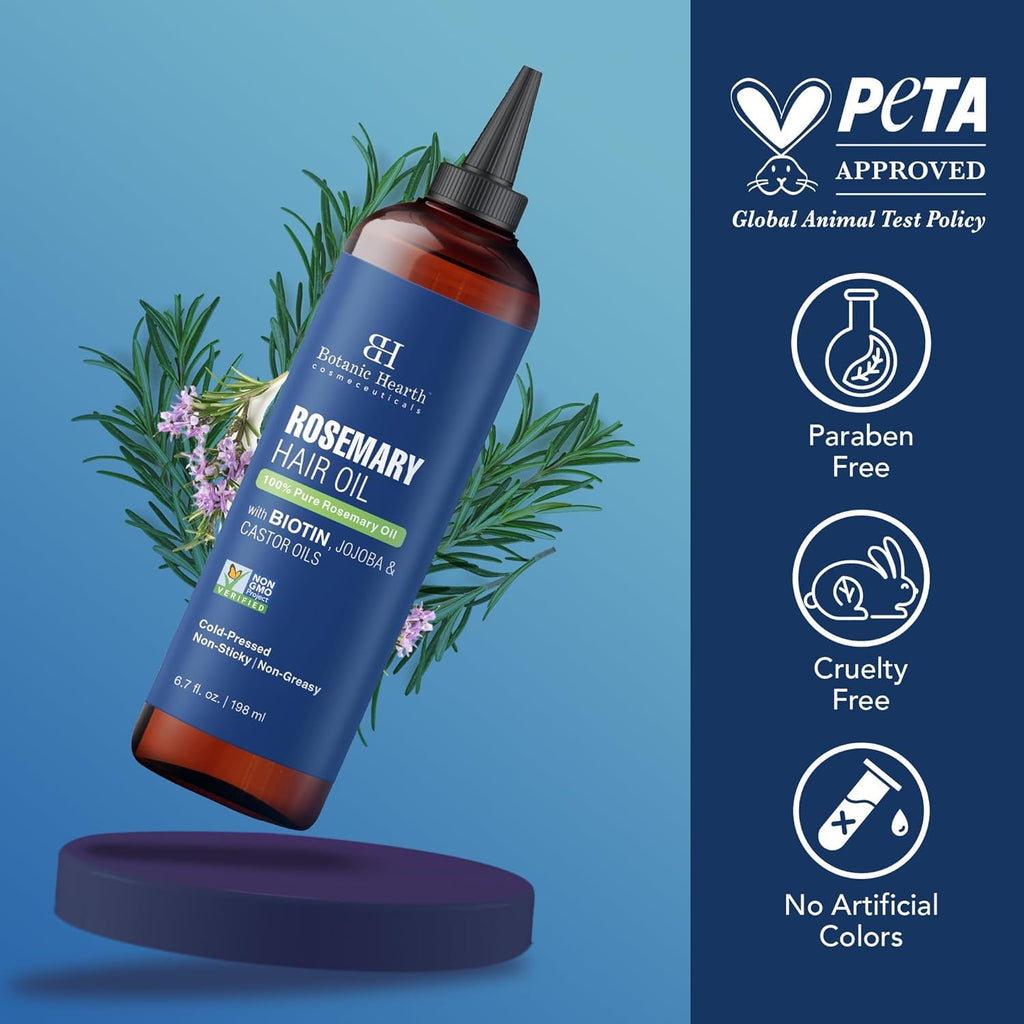 Botanic Hearth Rosemary Oil for Hair Growth - 6.7 Fl oz