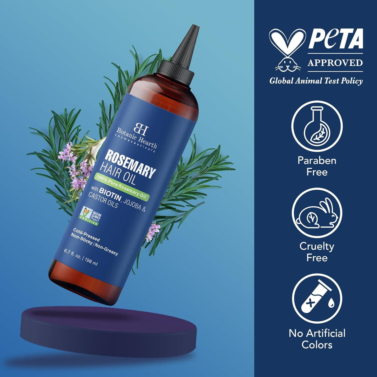 Botanic Hearth Rosemary Oil for Hair Growth - 6.7 Fl oz