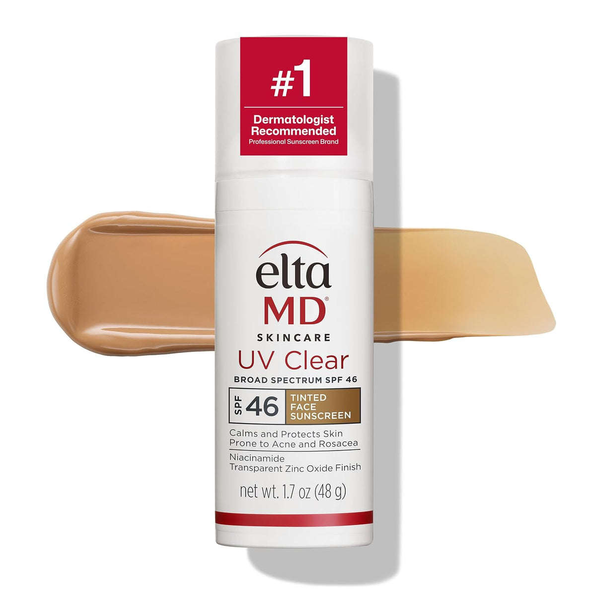 EltaMD UV Clear Face Sunscreen with Zinc Oxide, Oil-Free, SPF 46 and SPF 50