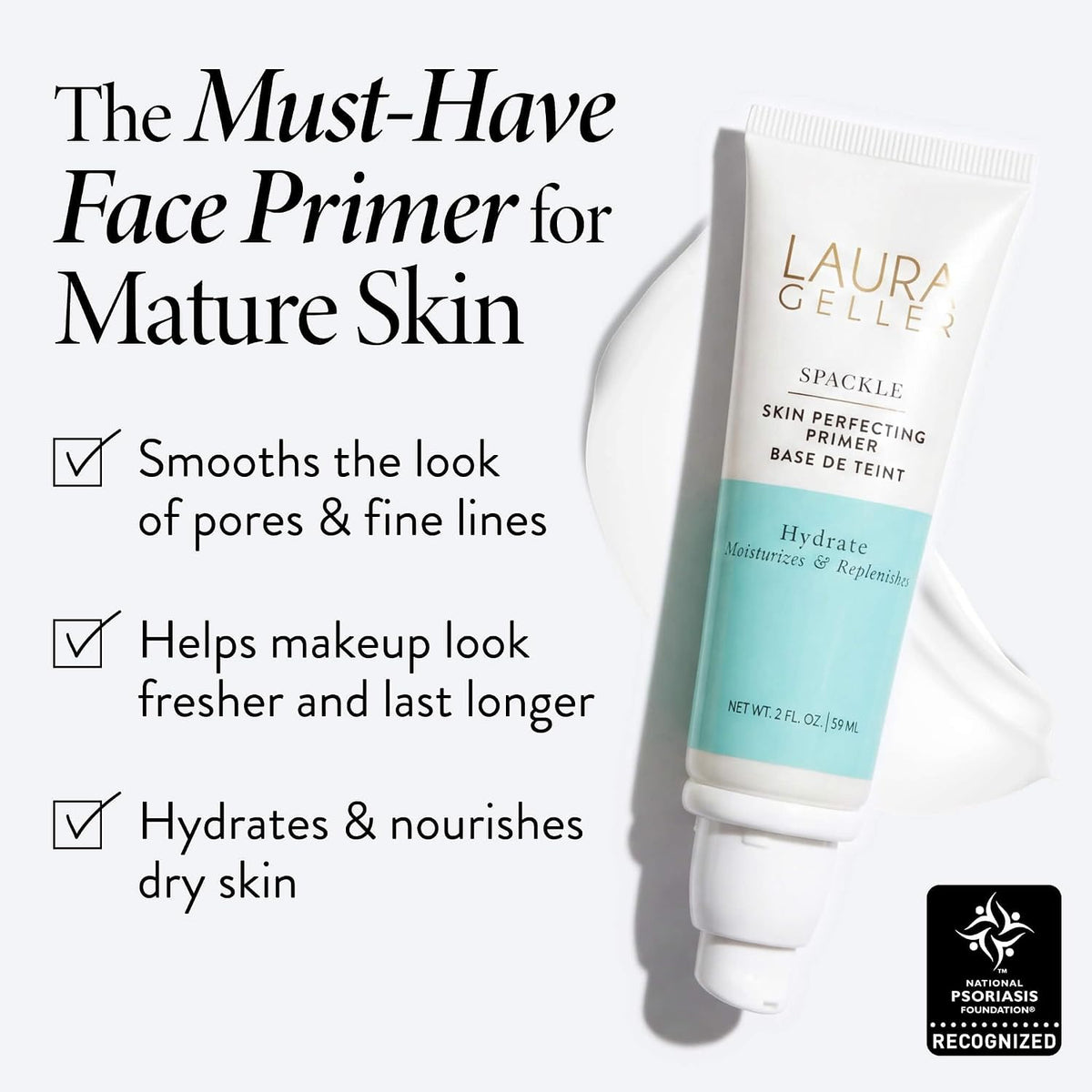 LAURA GELLER Spackle Makeup Primer - Hydrate - Super-Size 2 Fl Oz