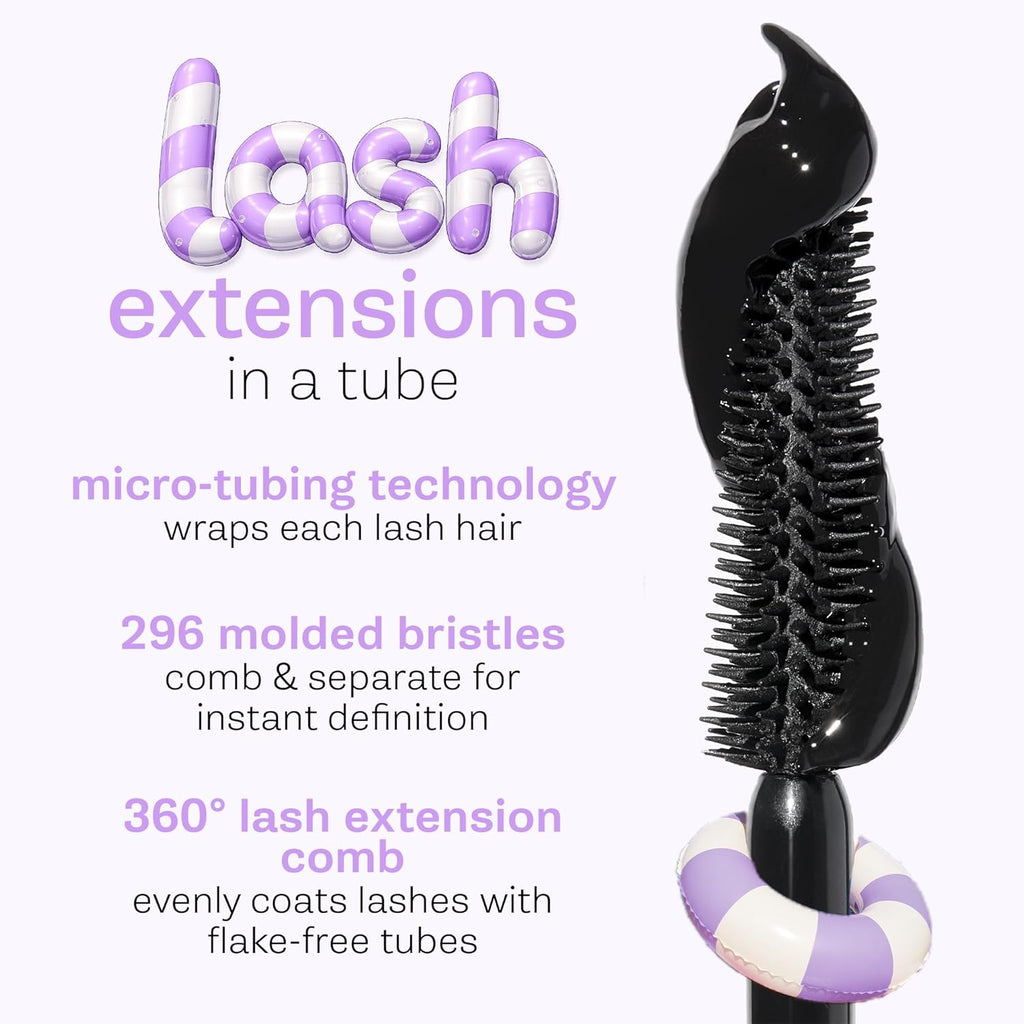 tarte tartelette tubing mascara – Lash Extensions in a Tube, Easy-to-Remove Eye Makeup, Clinically Proven to Volumize & Curl, 24Hr Smudge-Proof Longwear, vegan & cruelty-free