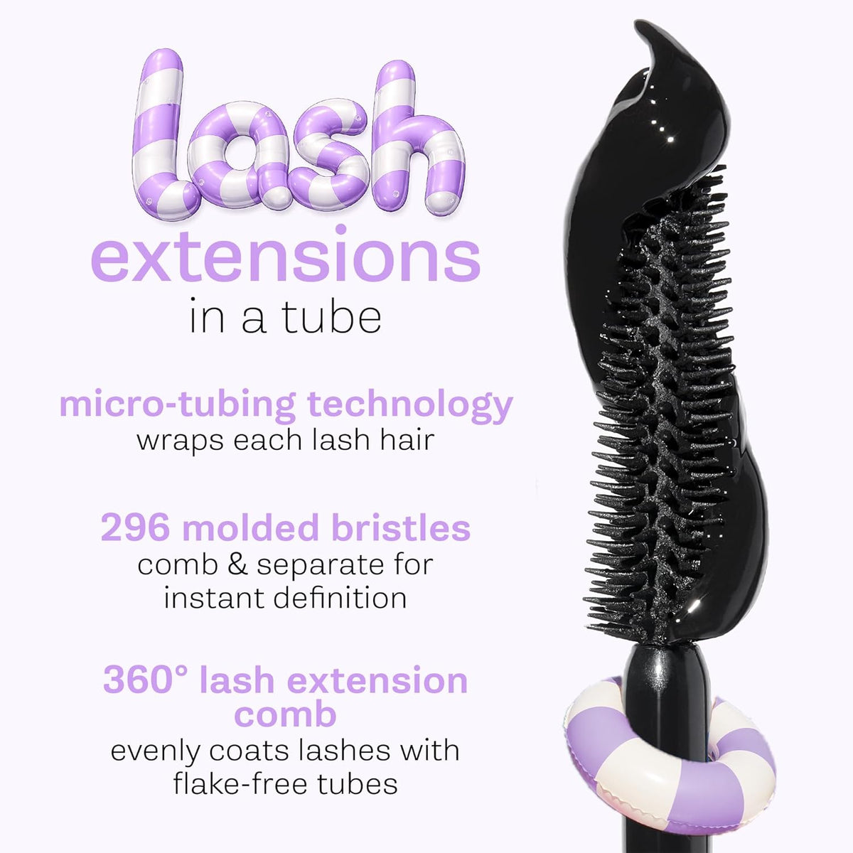 tarte tartelette tubing mascara – Lash Extensions in a Tube, Easy-to-Remove Eye Makeup, Clinically Proven to Volumize & Curl, 24Hr Smudge-Proof Longwear, vegan & cruelty-free