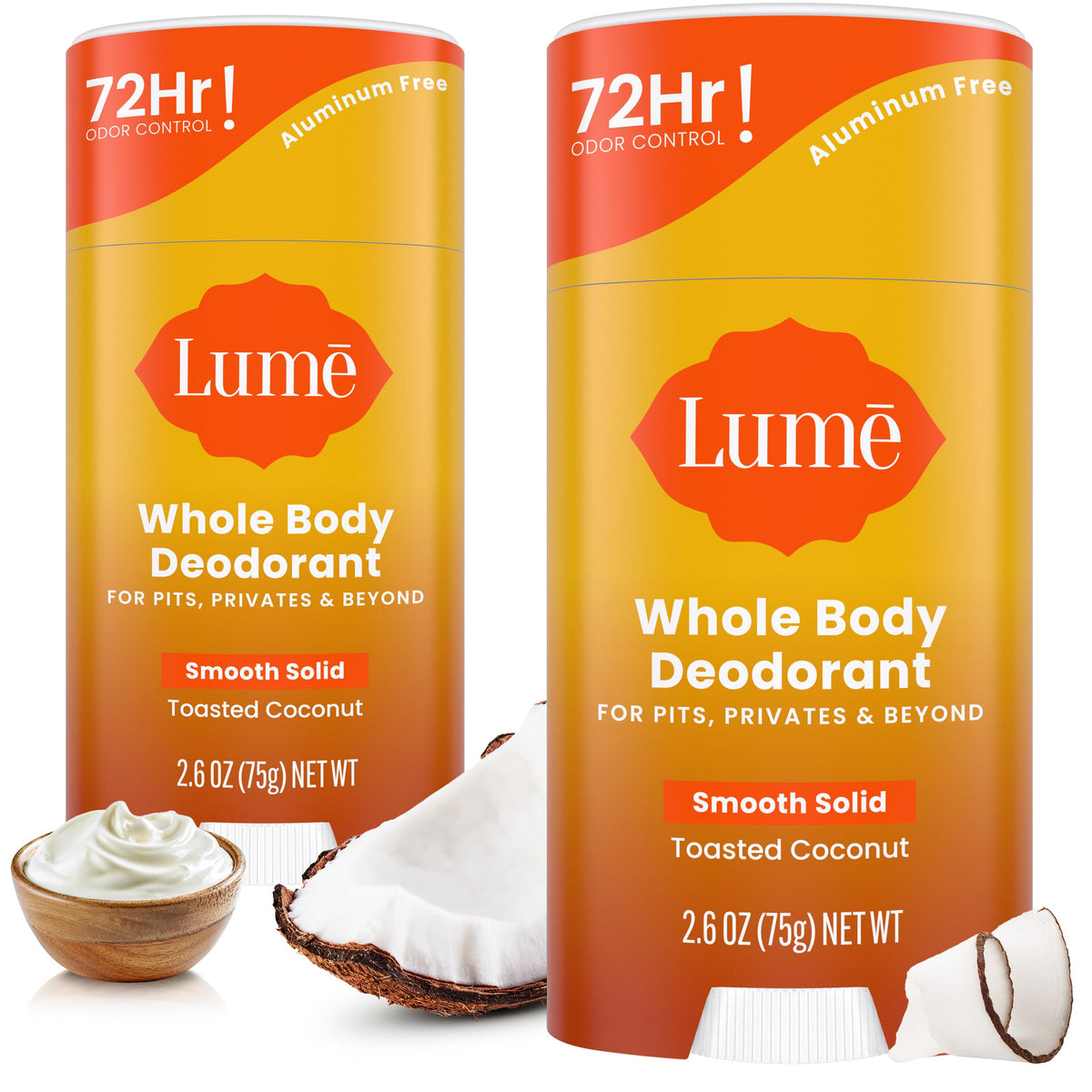 Lume Whole Body Deodorant - Solid Stick - 2.6 oz (Spiced Sandalwood)
