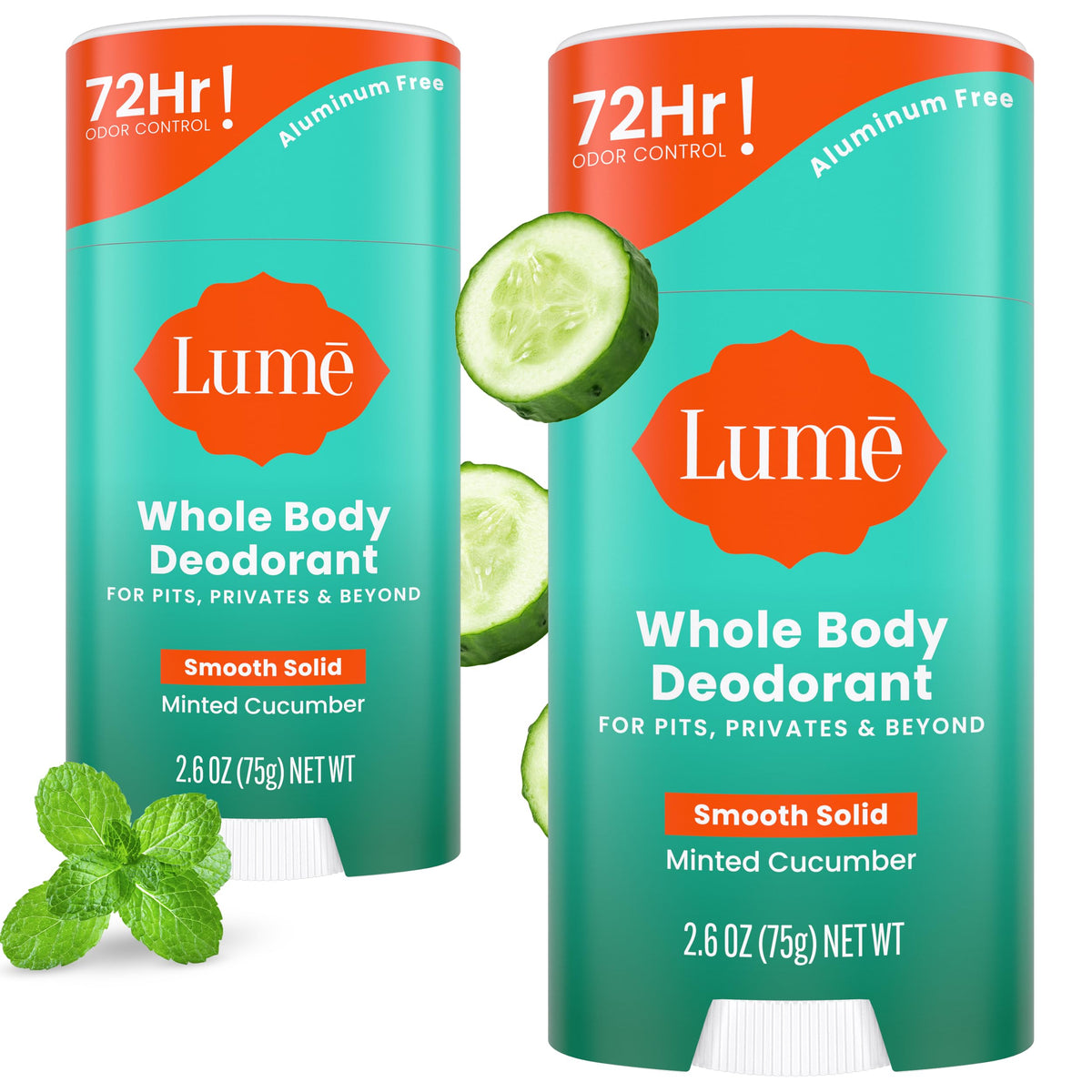 Lume Whole Body Deodorant - Solid Stick - 2.6 oz (Spiced Sandalwood)